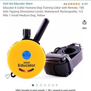 New in box mini educator dog collar